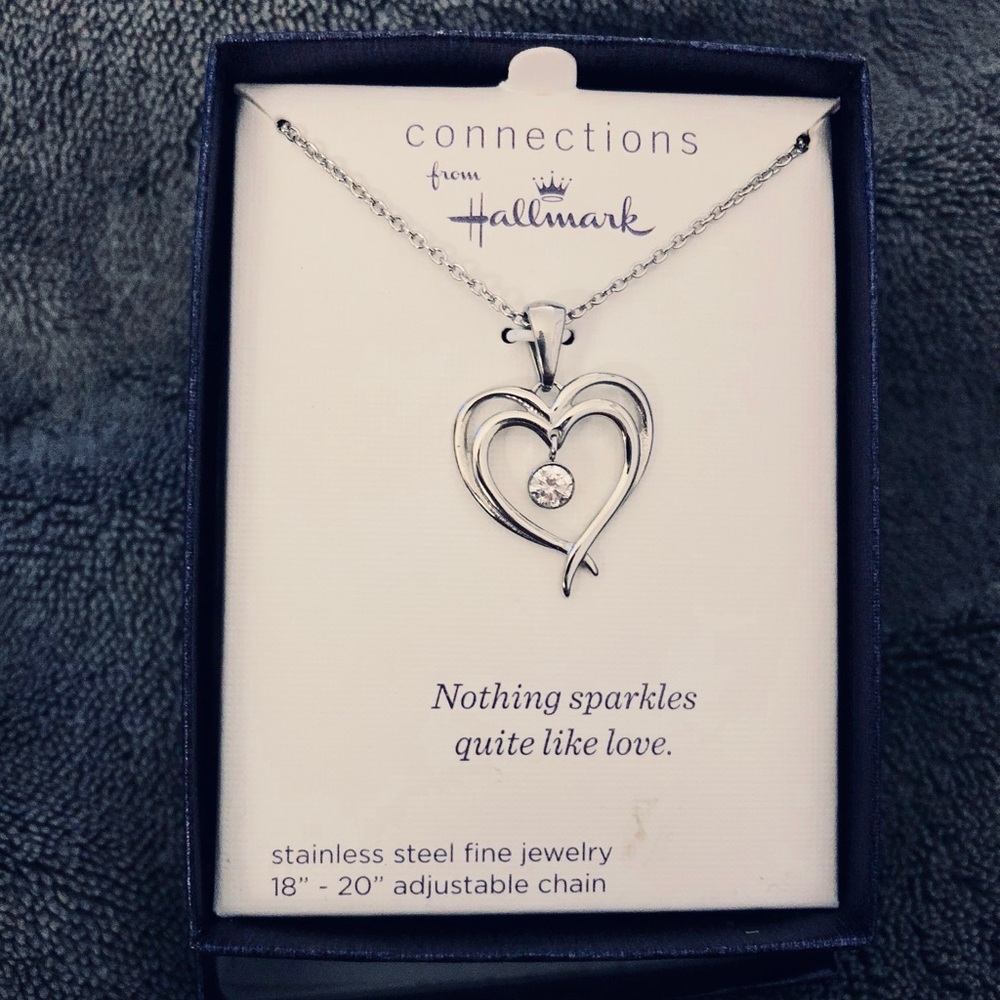 Hallmark double heart necklace